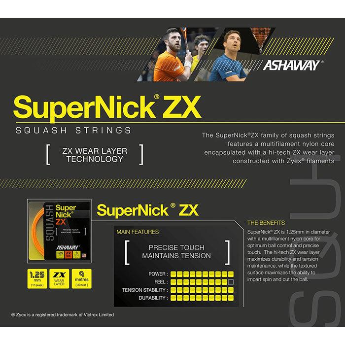 Ashaway SuperNick ZX Micro 110 mtr. - Squashwebwinkel