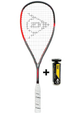 Dunlop Hyperfibre XT Revelation Pro Lite + 1x tube 3 Pro Ball gratis!! - Squashwebwinkel