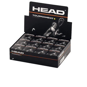 Head squashbal Tournament geel 12x - Squashwebwinkel