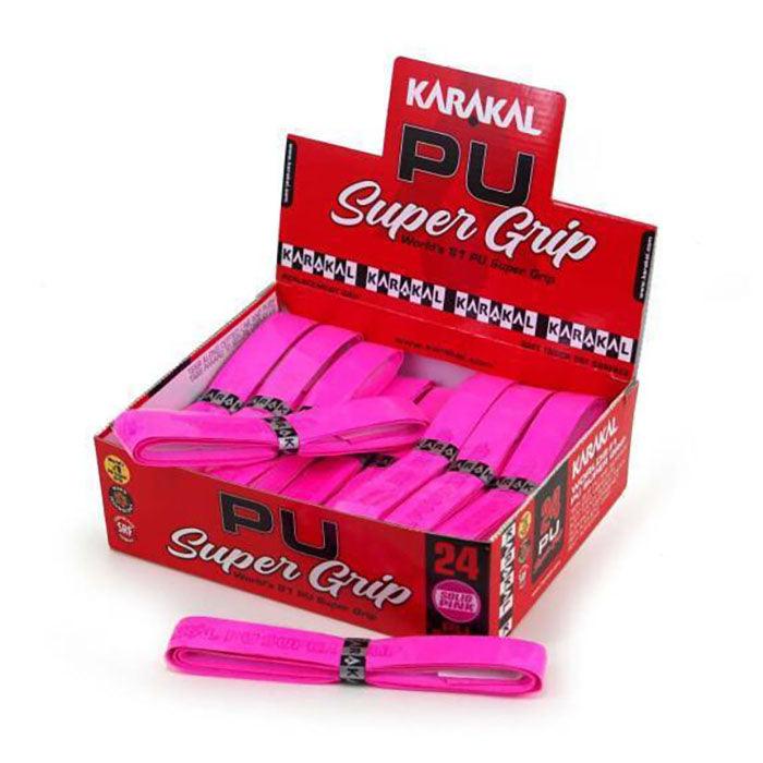 Karakal PU Supergrip pink 24x box - Squashwebwinkel