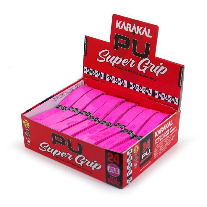 Karakal PU Supergrip pink 24x box - Squashwebwinkel