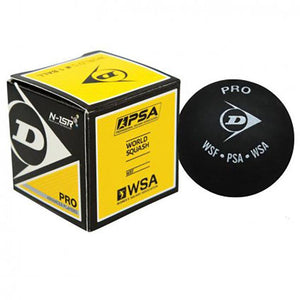 Dunlop Squashball (6x) Pro (dubbele gele stip) - Squashwebwinkel