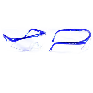 Titan Squashbril Junior blue - Squashwebwinkel